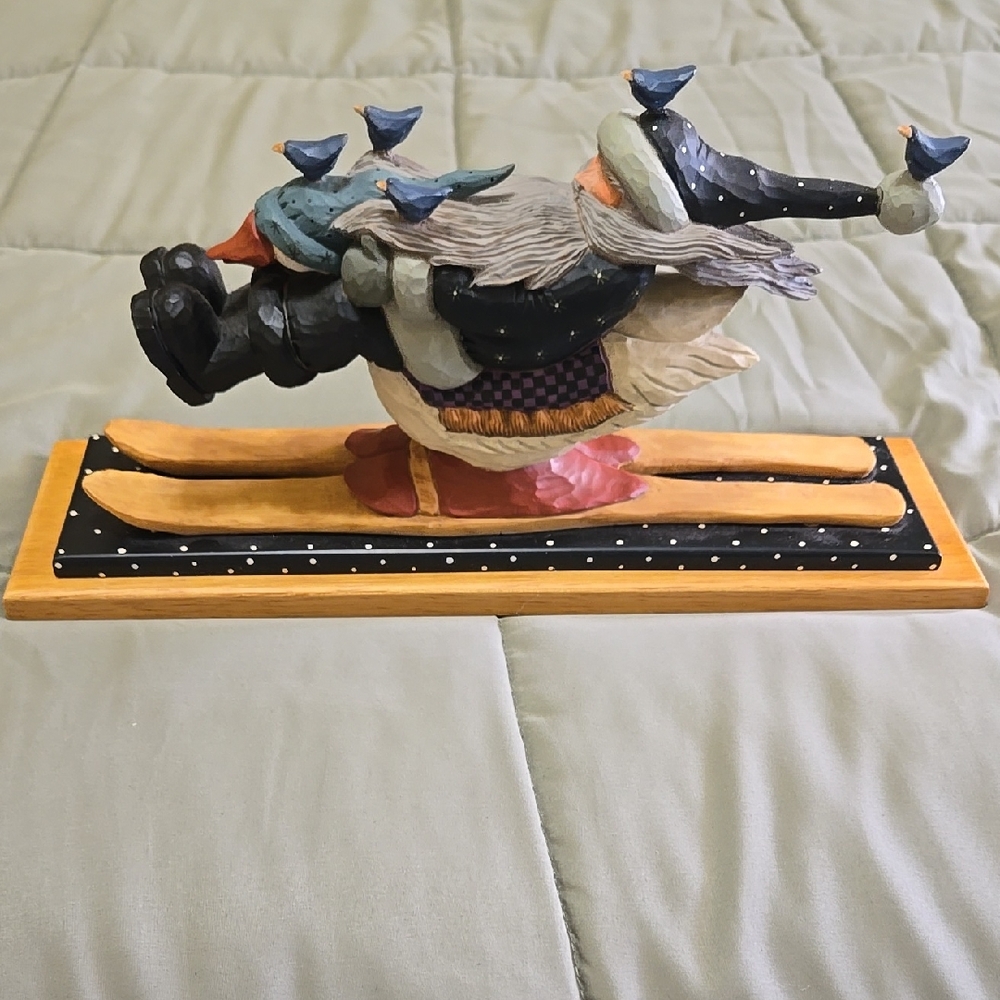 Williraye Santa Figurine with Birds